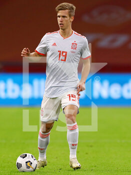 2020-11-11 - Dani Olmo of Spain during the International Friendly football match between Netherlands and Spain on november 11, 2020 at Johan Cruijff Arena in Amsterdam, Netherlands - Photo Marcel ter Bals / Orange Pictures / DPPI - FRIENDLY FOOTBALL MATCH BETWEEN NETHERLANDS AND SPAIN - FRIENDLY MATCH - SOCCER