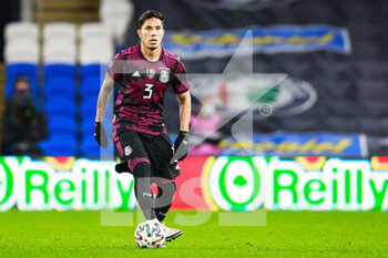 2021-03-27 - Mexico defender Carlos Salcedo during the international friendly football match between Wales and Mexico on March 27, 2021 at the Cardiff City Stadium in Cardiff, Wales - Photo Gruffydd Thomas / ProSportsImages / DPPI - WALES AND MEXICO - FRIENDLY MATCH - SOCCER