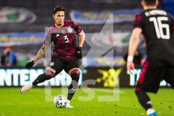 2021-03-27 - Mexico defender Carlos Salcedo during the international friendly football match between Wales and Mexico on March 27, 2021 at the Cardiff City Stadium in Cardiff, Wales - Photo Gruffydd Thomas / ProSportsImages / DPPI - WALES AND MEXICO - FRIENDLY MATCH - SOCCER