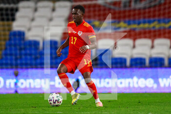 2021-03-27 - Wales forward Rabbi Matondo (17) during the international friendly football match between Wales and Mexico on March 27, 2021 at the Cardiff City Stadium in Cardiff, Wales - Photo Gruffydd Thomas / ProSportsImages / DPPI - WALES AND MEXICO - FRIENDLY MATCH - SOCCER