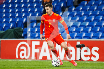 2021-03-27 - Wales forward Tom Lawrence (7) during the international friendly football match between Wales and Mexico on March 27, 2021 at the Cardiff City Stadium in Cardiff, Wales - Photo Gruffydd Thomas / ProSportsImages / DPPI - WALES AND MEXICO - FRIENDLY MATCH - SOCCER