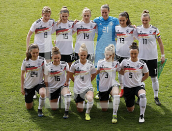 2021-04-13 - Team of Germany during the International Women's Friendly football match between Germany and Norway on April 13, 2021 at Brita-Arena in Wiesbaden, Germany - Photo Heiko Becker / firo Sportphoto / DPPI - AMICHEVOLE NAZIONALE FEMMINILE 2021 - GERMANIA VS NORVEGIA - FRIENDLY MATCH - SOCCER