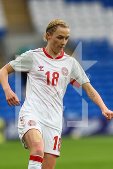 2021-04-13 - Denmark Sara?Thrige during the International Women's Friendly football match between Wales and Denmark on April 13, 2021 at the Cardiff City Stadium in Cardiff, Wales - Photo Dan Minto / ProSportsImages / DPPI - AMICHEVOLE FEMMINILE 2021 - GALLES VS DANIMARCA - FRIENDLY MATCH - SOCCER