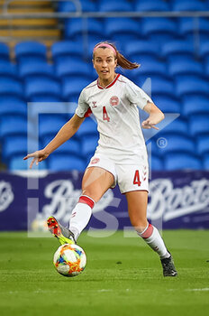 2021-04-13 - Denmark Rikke?Sevecke (4) in action during the International Women's Friendly football match between Wales and Denmark on April 13, 2021 at the Cardiff City Stadium in Cardiff, Wales - Photo Dan Minto / ProSportsImages / DPPI - AMICHEVOLE FEMMINILE 2021 - GALLES VS DANIMARCA - FRIENDLY MATCH - SOCCER