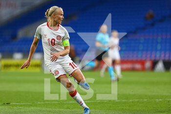 2021-04-13 - Denmark Pernille?Harder scores her side's first goal during the International Women's Friendly football match between Wales and Denmark on April 13, 2021 at the Cardiff City Stadium in Cardiff, Wales - Photo Dan Minto / ProSportsImages / DPPI - AMICHEVOLE FEMMINILE 2021 - GALLES VS DANIMARCA - FRIENDLY MATCH - SOCCER