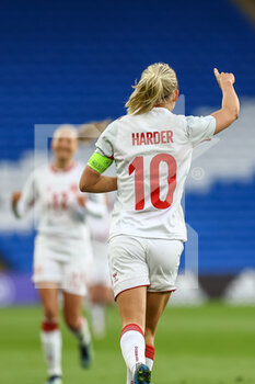 2021-04-13 - Denmark Pernille?Harder celebrates his goal during the International Women's Friendly football match between Wales and Denmark on April 13, 2021 at the Cardiff City Stadium in Cardiff, Wales - Photo Dan Minto / ProSportsImages / DPPI - AMICHEVOLE FEMMINILE 2021 - GALLES VS DANIMARCA - FRIENDLY MATCH - SOCCER