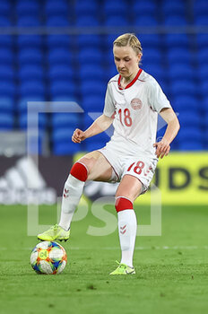 2021-04-13 - Denmark Sara?Thrige (18) in action during the International Women's Friendly football match between Wales and Denmark on April 13, 2021 at the Cardiff City Stadium in Cardiff, Wales - Photo Dan Minto / ProSportsImages / DPPI - AMICHEVOLE FEMMINILE 2021 - GALLES VS DANIMARCA - FRIENDLY MATCH - SOCCER