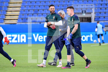 2021-05-28 - Salvatore Sirigu and Alessio Cragno of Italy - FRIENDLY MATCH - ITALY VS SAN MARINO - FRIENDLY MATCH - SOCCER