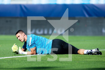 2021-06-06 - Odysseas Vlachodimos of Greece warms up during the international friendly football match between Norway and Greece on June 6, 2021 at La Rosaleda Stadium in Malaga, Spain - Photo Joaquin Corchero / Spain DPPI / DPPI - 2021 FRIENDLY GAME - NORWAY VS GREECE - FRIENDLY MATCH - SOCCER