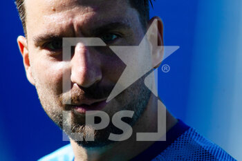 2021-06-06 - Sokratis Dioudis of Greece warms up during the international friendly football match between Norway and Greece on June 6, 2021 at La Rosaleda Stadium in Malaga, Spain - Photo Joaquin Corchero / Spain DPPI / DPPI - 2021 FRIENDLY GAME - NORWAY VS GREECE - FRIENDLY MATCH - SOCCER