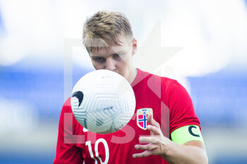 2021-06-06 - Martin Odegaard of Norway during the international friendly football match between Norway and Greece on June 6, 2021 at La Rosaleda Stadium in Malaga, Spain - Photo Joaquin Corchero / Spain DPPI / DPPI - 2021 FRIENDLY GAME - NORWAY VS GREECE - FRIENDLY MATCH - SOCCER