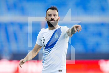 2021-06-06 - Manolis Siopis of Greece during the international friendly football match between Norway and Greece on June 6, 2021 at La Rosaleda Stadium in Malaga, Spain - Photo Joaquin Corchero / Spain DPPI / DPPI - 2021 FRIENDLY GAME - NORWAY VS GREECE - FRIENDLY MATCH - SOCCER