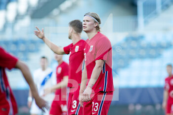 2021-06-06 - Erling Haaland of Norway during the international friendly football match between Norway and Greece on June 6, 2021 at La Rosaleda Stadium in Malaga, Spain - Photo Joaquin Corchero / Spain DPPI / DPPI - 2021 FRIENDLY GAME - NORWAY VS GREECE - FRIENDLY MATCH - SOCCER