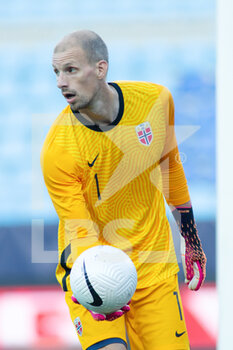2021-06-06 - Andre Hansen of Norway during the international friendly football match between Norway and Greece on June 6, 2021 at La Rosaleda Stadium in Malaga, Spain - Photo Joaquin Corchero / Spain DPPI / DPPI - 2021 FRIENDLY GAME - NORWAY VS GREECE - FRIENDLY MATCH - SOCCER