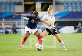 2021-06-10 - Viviane Asseyi of France and Leonie Maier of Germany during the Women's Friendly football match between France and Germany on June 10, 2021 at La Meinau stadium in Strasbourg, France - Photo Heiko Becker / firo Sportphoto / DPPI - WOMEN FRIENDLY MATCH - FRANCE VS GERMANY - FRIENDLY MATCH - SOCCER