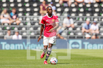 2021-07-18 - Aaron Wan-Bissaka (29) of Manchester United during the Pre-Season Friendly football match between Derby County and Manchester United on July 18, 2021 at the Pride Park in Derby, England - Photo Nigel Keene / ProSportsImages / DPPI - FRIENDLY MATCH BETWEEN DERBY COUNTY AND MANCHESTER UNITED  - FRIENDLY MATCH - SOCCER