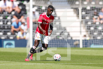 2021-07-18 - Alex Tuanzebe (38) of Manchester United during the Pre-Season Friendly football match between Derby County and Manchester United on July 18, 2021 at the Pride Park in Derby, England - Photo Nigel Keene / ProSportsImages / DPPI - FRIENDLY MATCH BETWEEN DERBY COUNTY AND MANCHESTER UNITED  - FRIENDLY MATCH - SOCCER