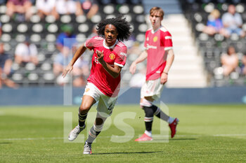 2021-07-18 - Tahith Chong (44) of Manchester United during the Pre-Season Friendly football match between Derby County and Manchester United on July 18, 2021 at the Pride Park in Derby, England - Photo Nigel Keene / ProSportsImages / DPPI - FRIENDLY MATCH BETWEEN DERBY COUNTY AND MANCHESTER UNITED  - FRIENDLY MATCH - SOCCER