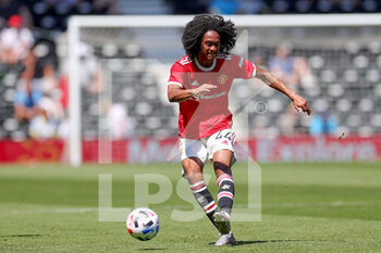 2021-07-18 - Tahith Chong (44) of Manchester United during the Pre-Season Friendly football match between Derby County and Manchester United on July 18, 2021 at the Pride Park in Derby, England - Photo Nigel Keene / ProSportsImages / DPPI - FRIENDLY MATCH BETWEEN DERBY COUNTY AND MANCHESTER UNITED  - FRIENDLY MATCH - SOCCER