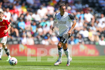 2021-07-18 - Phil Jagielka (6) of Derby County during the Pre-Season Friendly football match between Derby County and Manchester United on July 18, 2021 at the Pride Park in Derby, England - Photo Nigel Keene / ProSportsImages / DPPI - FRIENDLY MATCH BETWEEN DERBY COUNTY AND MANCHESTER UNITED  - FRIENDLY MATCH - SOCCER