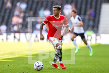 2021-07-18 - Jesse Lingard (14) of Manchester United during the Pre-Season Friendly football match between Derby County and Manchester United on July 18, 2021 at the Pride Park in Derby, England - Photo Nigel Keene / ProSportsImages / DPPI - FRIENDLY MATCH BETWEEN DERBY COUNTY AND MANCHESTER UNITED  - FRIENDLY MATCH - SOCCER