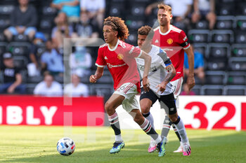 2021-07-18 - Hannibal Mejbri (46) of Manchester United during the Pre-Season Friendly football match between Derby County and Manchester United on July 18, 2021 at the Pride Park in Derby, England - Photo Nigel Keene / ProSportsImages / DPPI - FRIENDLY MATCH BETWEEN DERBY COUNTY AND MANCHESTER UNITED  - FRIENDLY MATCH - SOCCER