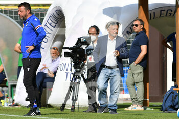 2021-07-22 - Coach Roberto D'Aversa and president Massimo Ferrero (Sampdoria - UC SAMPDORIA VS FC CASTIGLIONE - FRIENDLY MATCH - SOCCER