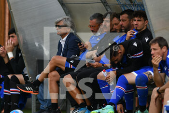 2021-07-22 - Massimo Ferrero on the bench of Sampdoria - UC SAMPDORIA VS FC CASTIGLIONE - FRIENDLY MATCH - SOCCER