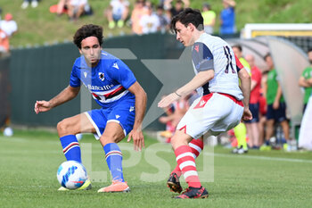 2021-07-22 - Tommaso Augello (Sampdoria) and Campagnari (Castiglione) - UC SAMPDORIA VS FC CASTIGLIONE - FRIENDLY MATCH - SOCCER