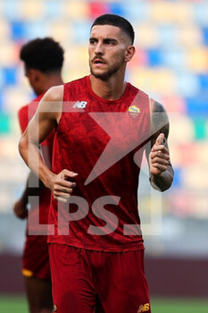 2021-07-25 - Lorenzo Pellegrini of Roma during warm up before the Friendly Pre-Season football match between AS Roma and Debrecen on July 25, 2021 at Stadio Benito Stirpe in Frosinone, Italy - Photo Federico Proietti / DPPI - FRIENDLY PRE-SEASON - AS ROMA AND DEBRECEN - FRIENDLY MATCH - SOCCER
