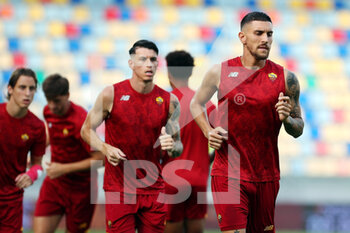2021-07-25 - Lorenzo Pellegrini of Roma warming up before the Friendly Pre-Season football match between AS Roma and Debrecen on July 25, 2021 at Stadio Benito Stirpe in Frosinone, Italy - Photo Federico Proietti / DPPI - FRIENDLY PRE-SEASON - AS ROMA AND DEBRECEN - FRIENDLY MATCH - SOCCER