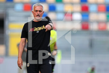 2021-07-25 - Jose' Mourinho head coach of Roma reacts during the Friendly Pre-Season football match between AS Roma and Debrecen on July 25, 2021 at Stadio Benito Stirpe in Frosinone, Italy - Photo Federico Proietti / DPPI - FRIENDLY PRE-SEASON - AS ROMA AND DEBRECEN - FRIENDLY MATCH - SOCCER