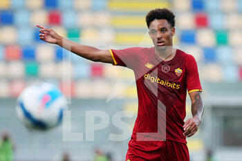 2021-07-25 - Bryan Reynolds of Roma gestures during the Friendly Pre-Season football match between AS Roma and Debrecen on July 25, 2021 at Stadio Benito Stirpe in Frosinone, Italy - Photo Federico Proietti / DPPI - FRIENDLY PRE-SEASON - AS ROMA AND DEBRECEN - FRIENDLY MATCH - SOCCER