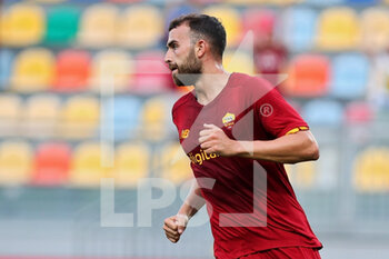 2021-07-25 - Borja Mayroal of Roma celebrates after scoring 1-1 goal during the Friendly Pre-Season football match between AS Roma and Debrecen on July 25, 2021 at Stadio Benito Stirpe in Frosinone, Italy - Photo Federico Proietti / DPPI - FRIENDLY PRE-SEASON - AS ROMA AND DEBRECEN - FRIENDLY MATCH - SOCCER