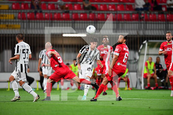 2021-07-31 - Matias Soule' of Juventus Turin try shoot during pre season match valid for 25th Luigi Berlusconi Trophy in U-Power Stadium in Monza, Monza e Brianza, Italy - TROFEO LUIGI BERLUSCONI - MONZA VS JUVENTUS - FRIENDLY MATCH - SOCCER