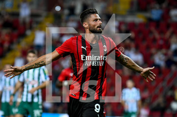2021-08-14 - Esultanza di Olivier Giroud (Milan) per il gol 1-0 - AC MILAN VS PANATHINAIKOS FC - FRIENDLY MATCH - SOCCER