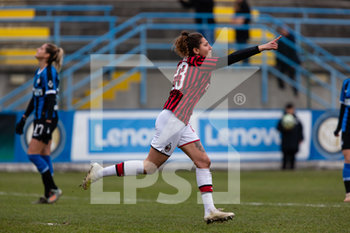 2019-12-11 - Miriam Longo (Milan) festeggia il gol - OTTAVI DI FINALE - INTER VS MILAN - WOMEN ITALIAN CUP - SOCCER