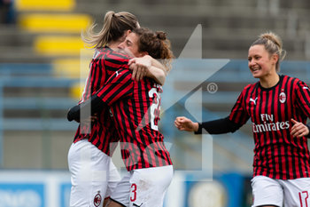 2019-12-11 - Stine Hovland (Milan) festeggia il gol - OTTAVI DI FINALE - INTER VS MILAN - WOMEN ITALIAN CUP - SOCCER