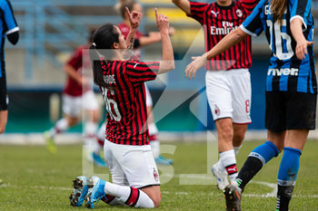 2019-12-11 - Lady Patricia Andrade (Milan) festeggia il gol - OTTAVI DI FINALE - INTER VS MILAN - WOMEN ITALIAN CUP - SOCCER