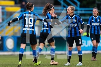 2019-12-11 - Lisa Alborghetti (Inter) e Roberta D'Adda (Inter) esultano per il gol - OTTAVI DI FINALE - INTER VS MILAN - WOMEN ITALIAN CUP - SOCCER
