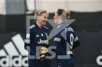2021-02-13 - Lina Hurtig (Juventus) , Andrea Stašková (Juventus) celebrates after scoring a goal - JUVENTUS VS EMPOLI LADIES - WOMEN ITALIAN CUP - SOCCER