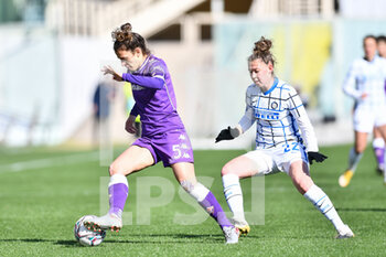 2021-02-14 - Alice Tortelli (Fiorentina Femminile) and Anna Catelli (Inter) - ACF FIORENTINA FEMMINILE VS FC INTERNAZIONALE  - WOMEN ITALIAN CUP - SOCCER