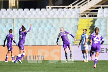 2021-02-14 - Louise Quinn (Fiorentina Femminile) celebrates after scoring the goal - ACF FIORENTINA FEMMINILE VS FC INTERNAZIONALE  - WOMEN ITALIAN CUP - SOCCER