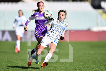 2021-02-14 - Stefania Tarenzi (Inter) and Martina Zanoli (Fiorentina Femminile) - ACF FIORENTINA FEMMINILE VS FC INTERNAZIONALE  - WOMEN ITALIAN CUP - SOCCER