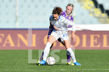 2021-02-14 - Ilaria Mauro (Inter) and Louise Quinn (Fiorentina Femminile) - ACF FIORENTINA FEMMINILE VS FC INTERNAZIONALE  - WOMEN ITALIAN CUP - SOCCER
