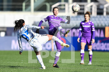 2021-02-14 - Greta Adami (Fiorentina Femminile) and Yoreli Rincon (Inter) - ACF FIORENTINA FEMMINILE VS FC INTERNAZIONALE  - WOMEN ITALIAN CUP - SOCCER