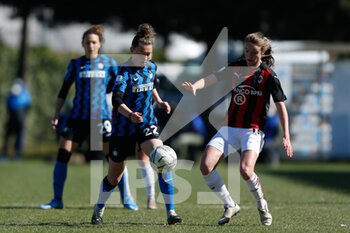2021-03-14 - Anna Catelli (FC Internazionale) e Christy Grimshaw (AC Milan) - FC INTERNAZIONALE VS AC MILAN - WOMEN ITALIAN CUP - SOCCER