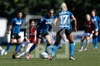 2021-03-14 - Marta Teresa Pandini (FC Internazionale) e Yui Hasegawa (AC Milan) - FC INTERNAZIONALE VS AC MILAN - WOMEN ITALIAN CUP - SOCCER