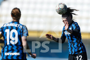 2021-03-14 - Anna Catelli (FC Internazionale) colpo di testa - FC INTERNAZIONALE VS AC MILAN - WOMEN ITALIAN CUP - SOCCER