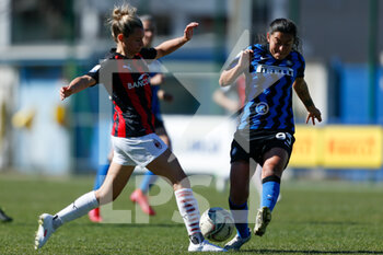2021-03-14 - Dominica Conc (AC Milan) e Hazleydi Yoreli Rincon Torres (FC Internazionale) - FC INTERNAZIONALE VS AC MILAN - WOMEN ITALIAN CUP - SOCCER